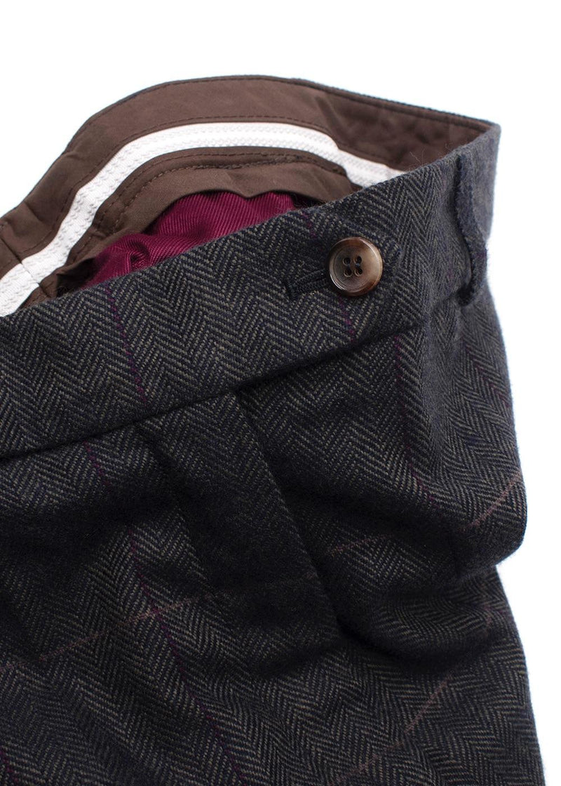 William and Son Grey Bransdale Herringbone Breeks