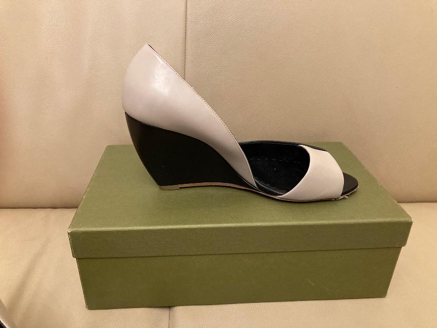 Rupert Sanderson Bi-Colour Wedge Pumps