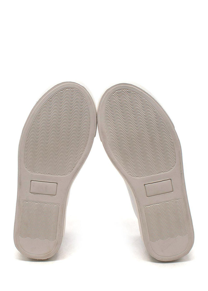 Ulla Johnson White Sneakers with Scallop Detail