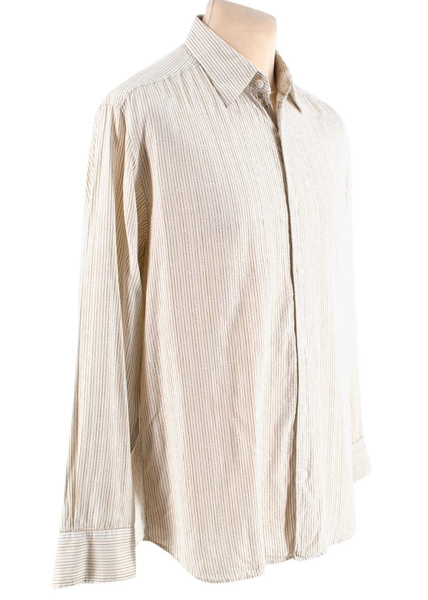 Tommy Bahama Striped Cotton Button Up Shirt
