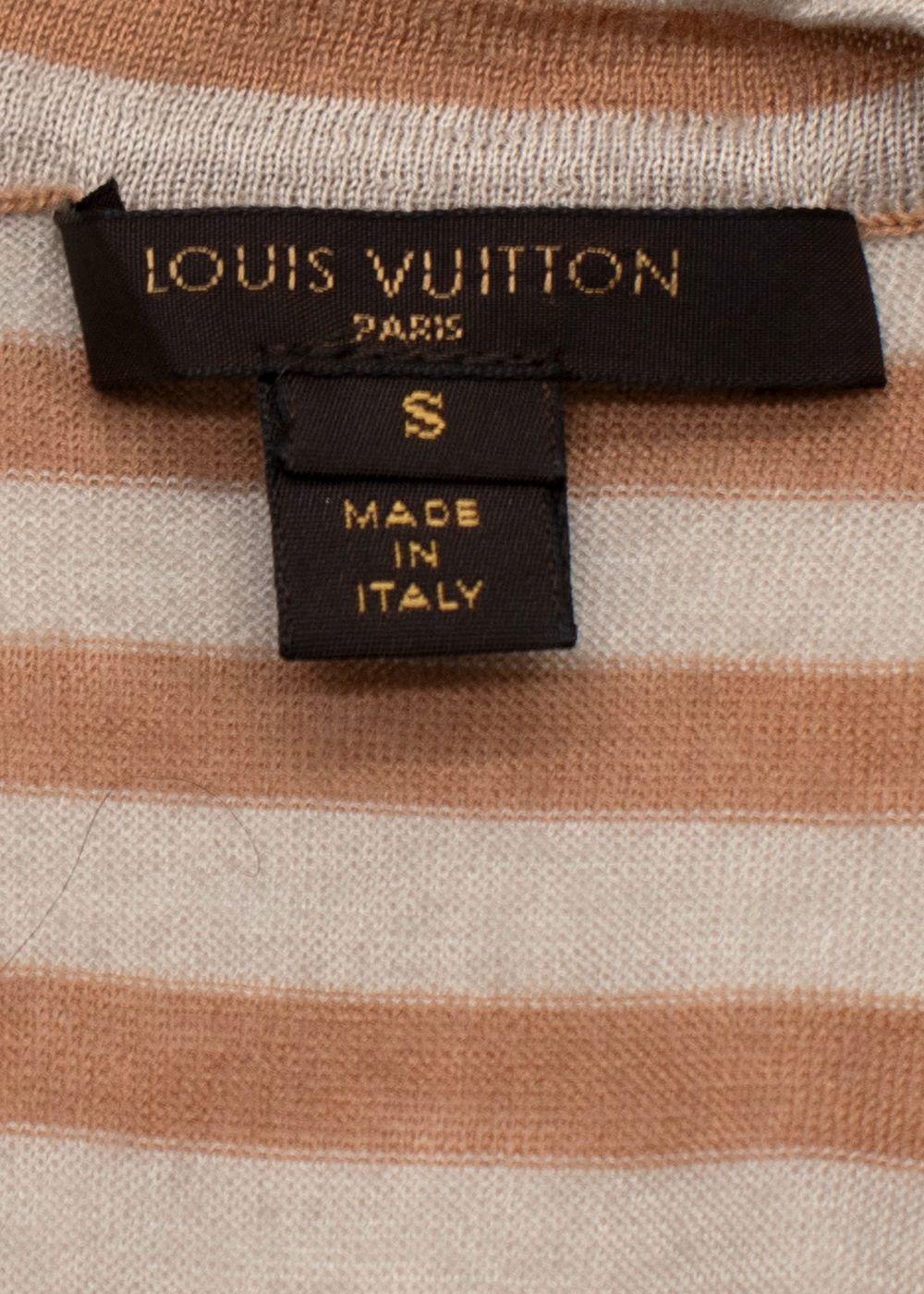 Louis Vuitton Brown Cashmere and Silk Blend Scoop Neck Vest