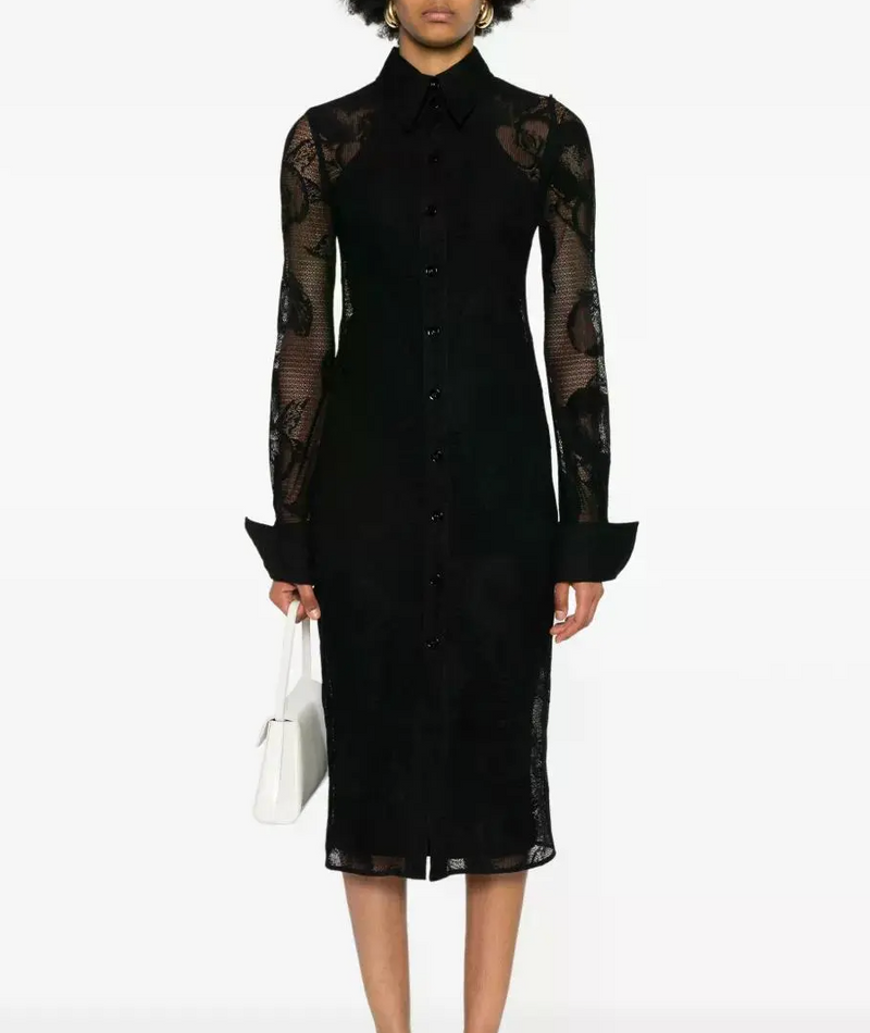 Sportmax  Canosa Floral-lace Midi Dress