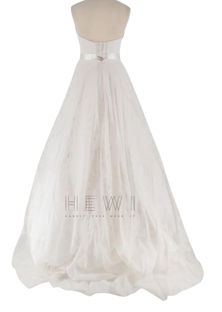 Suzanne Neville Cabianca Ivory Silk Organza Wedding Dress