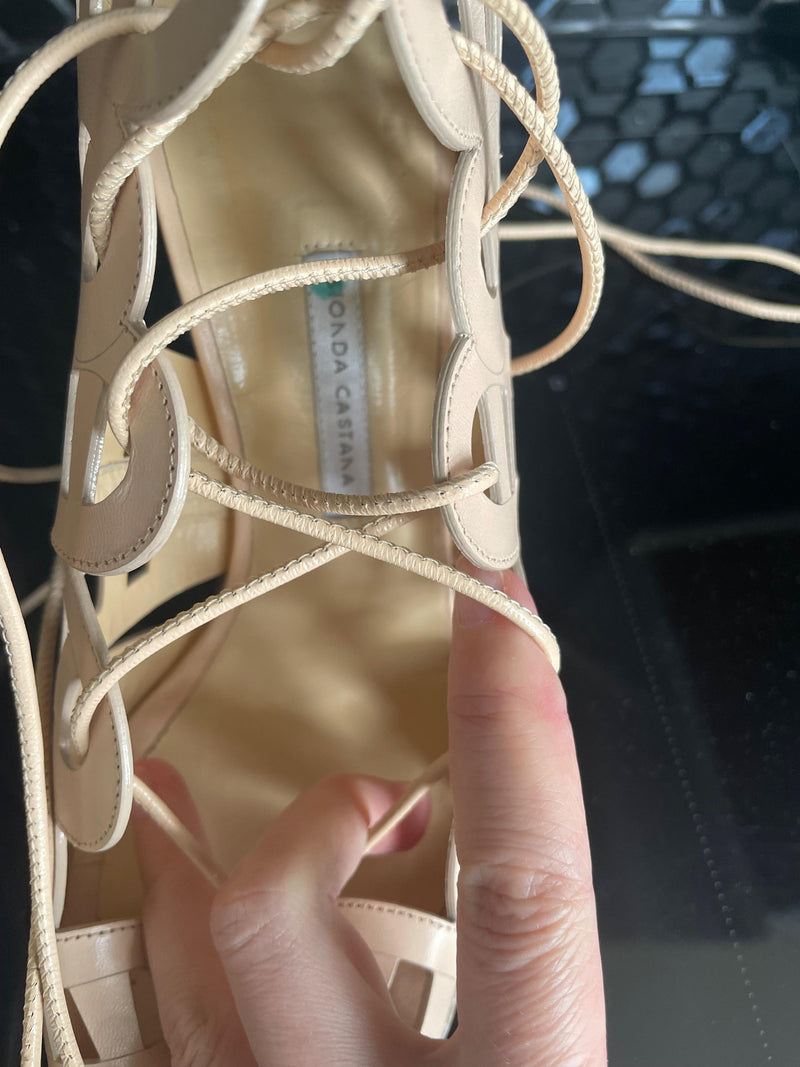 Laser Cut Leather Sandals