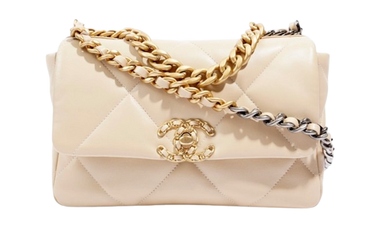 Chanel Beige Medium 19 Flap Bag