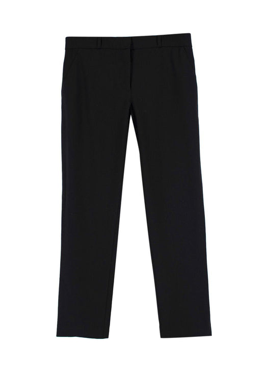 The Row Black Straight Leg Tailored Trousers