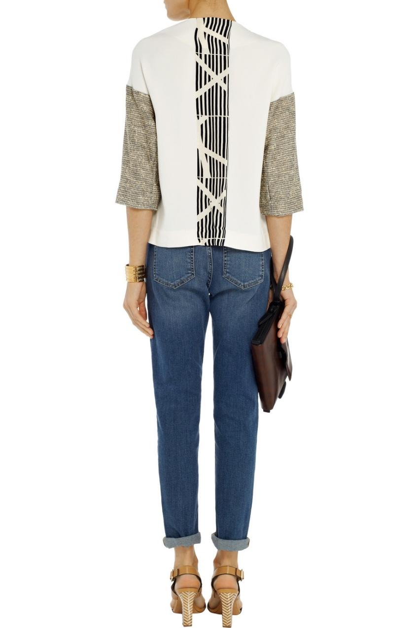 By Malene Birger Torani Silk and Crepe Top