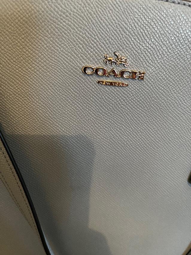 Coach Pale Blue Leather Tote Bag