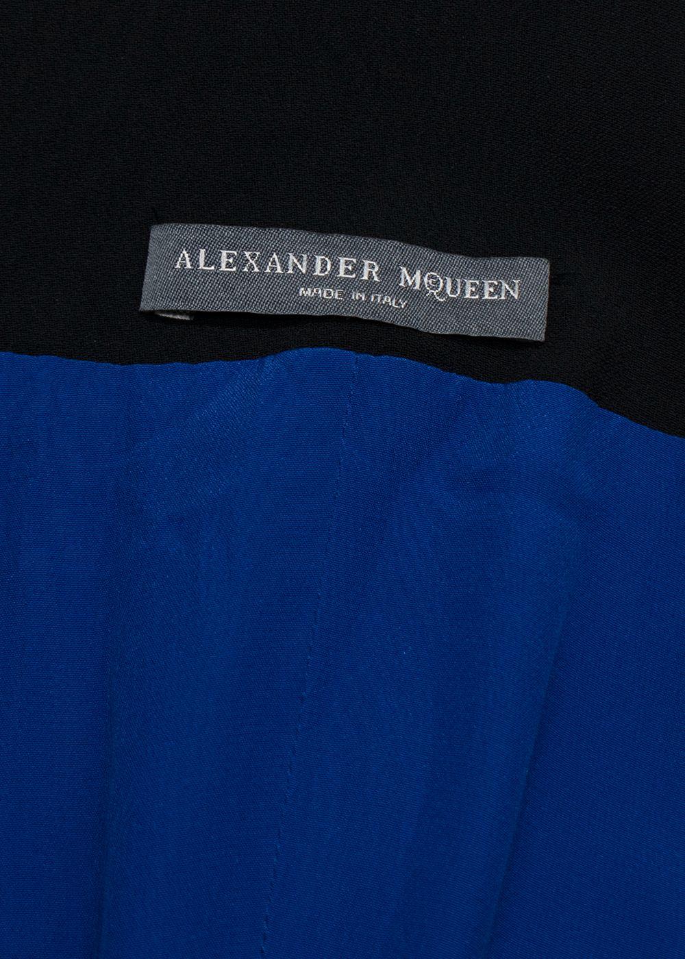 Alexander McQueen Black Dress with Silver Zips
