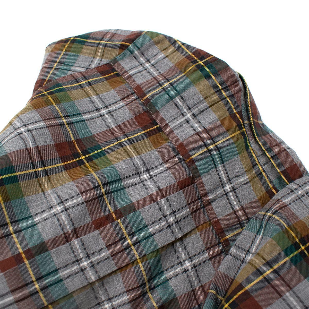 Blue & Green Plaid Flannel Shirt