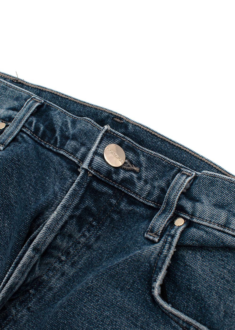 Mid-wash denim Morgan straight leg jeans