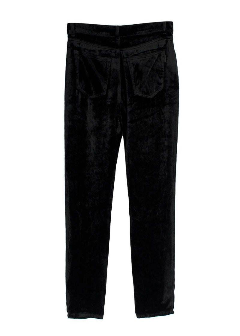 Saint Laurent Black Velvet Trousers