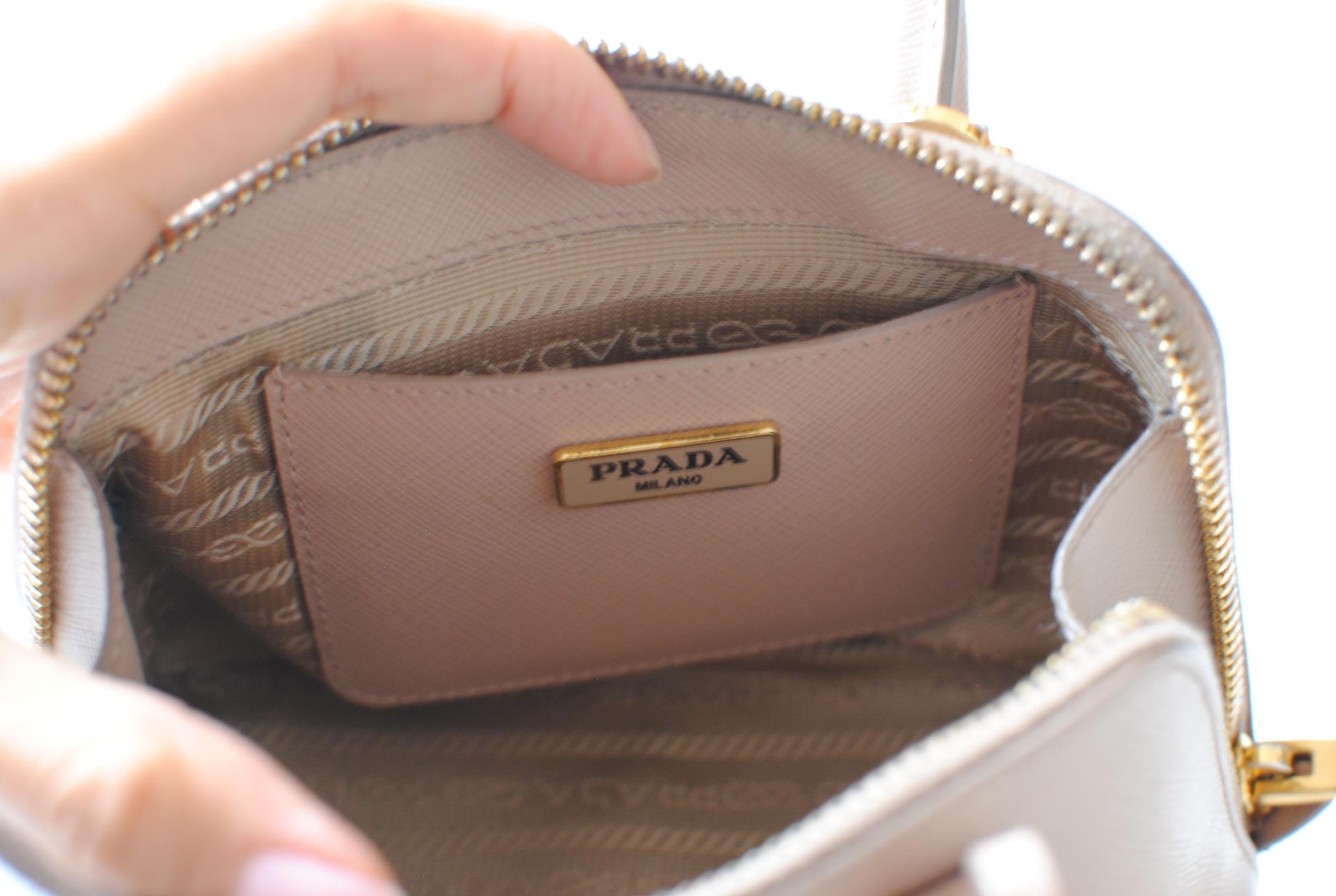 Prada Pink Saffiano Leather Promenade