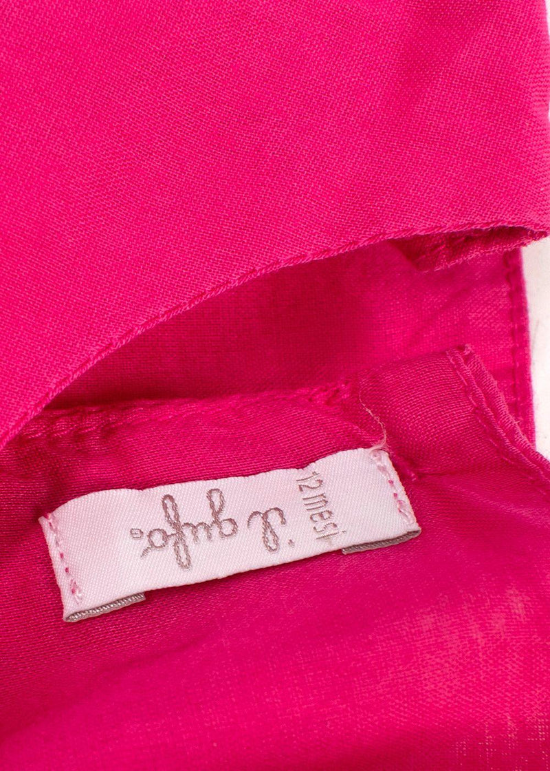 Il Gufo Magenta Pink Ruffled Top 12 months