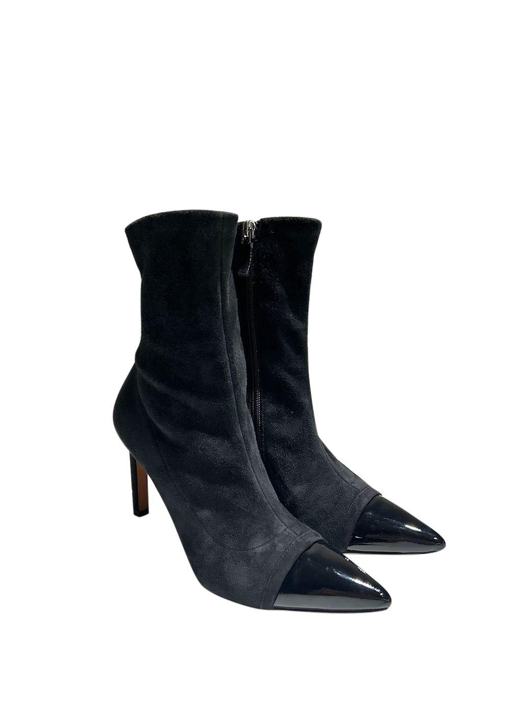 Givenchy Black Suede Ankle Boots