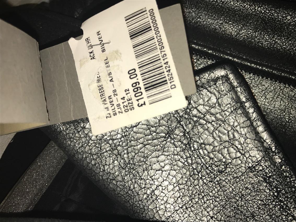 Zoe Jordan Metallic Leather Jacket