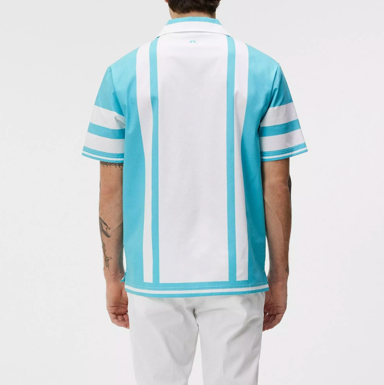 J Lindeberg Golf Will Short-Sleeve Plain Shirt
