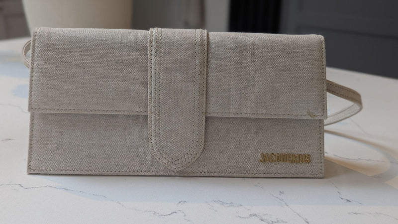 Beige Le Bambino Long Shoulder Bag
