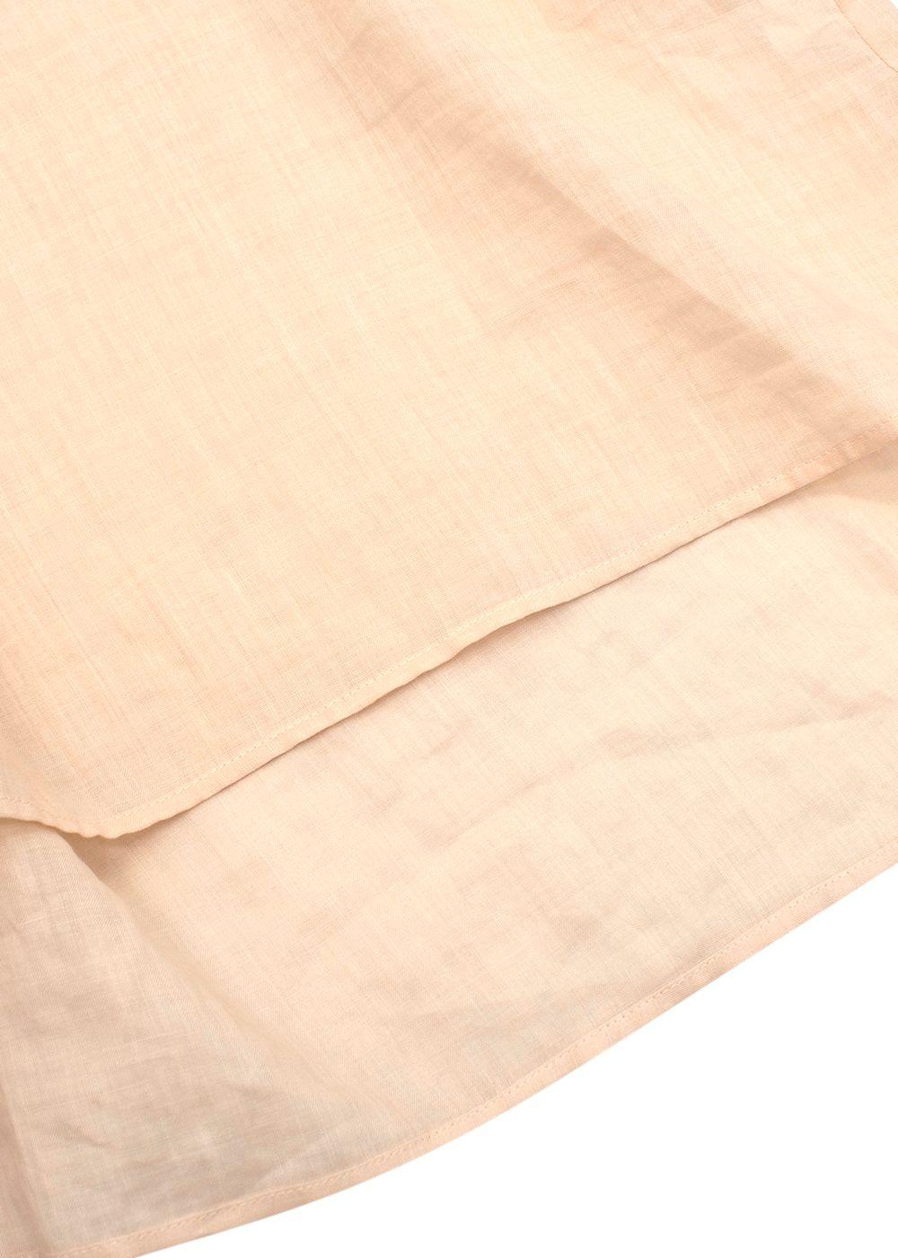 Button Up Beige Silk Blend Tunic