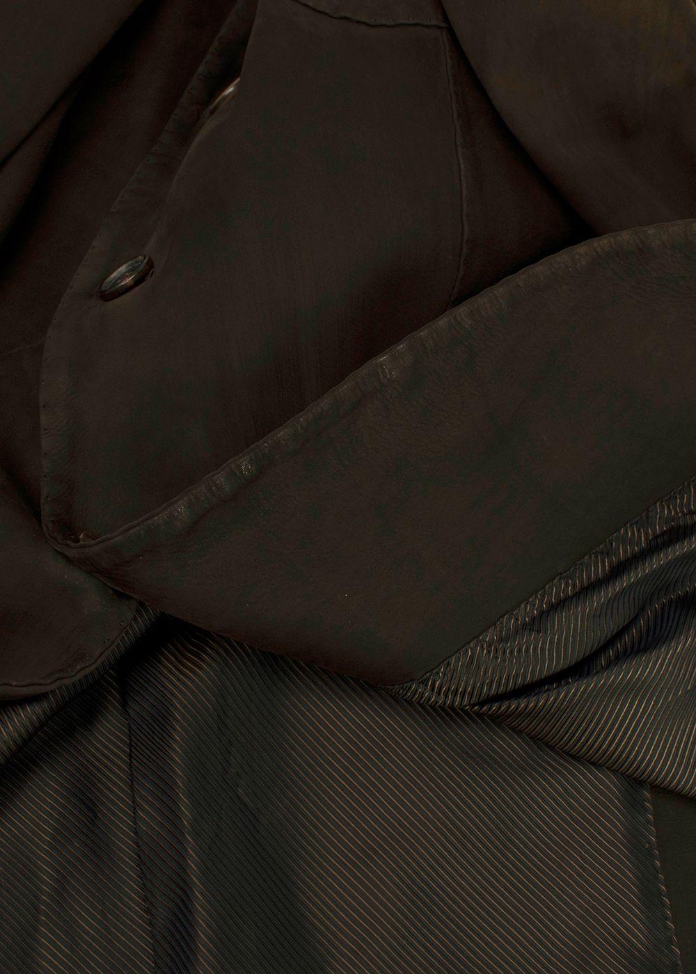 Franck Namani Dark Brown Suede Tailored Jacket
