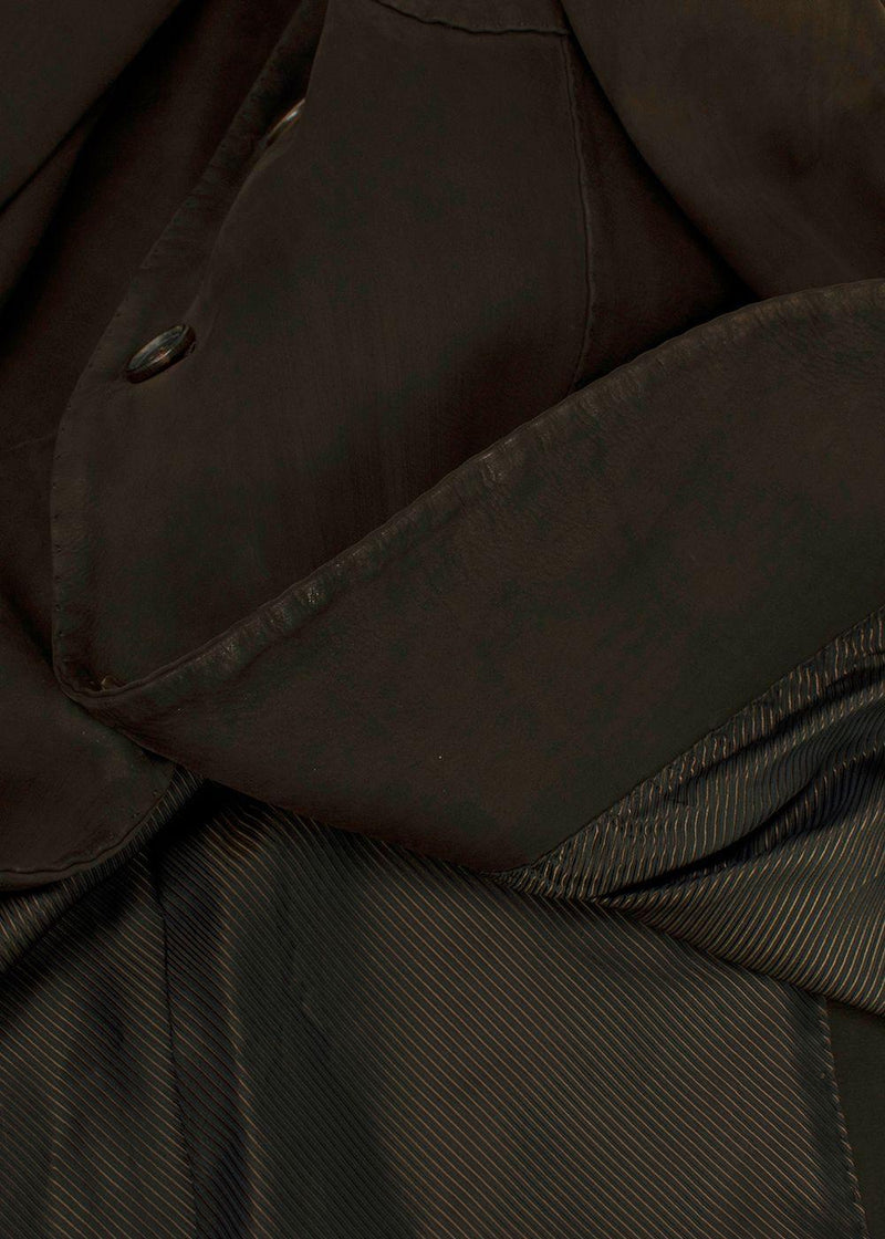 Franck Namani Dark Brown Suede Tailored Jacket
