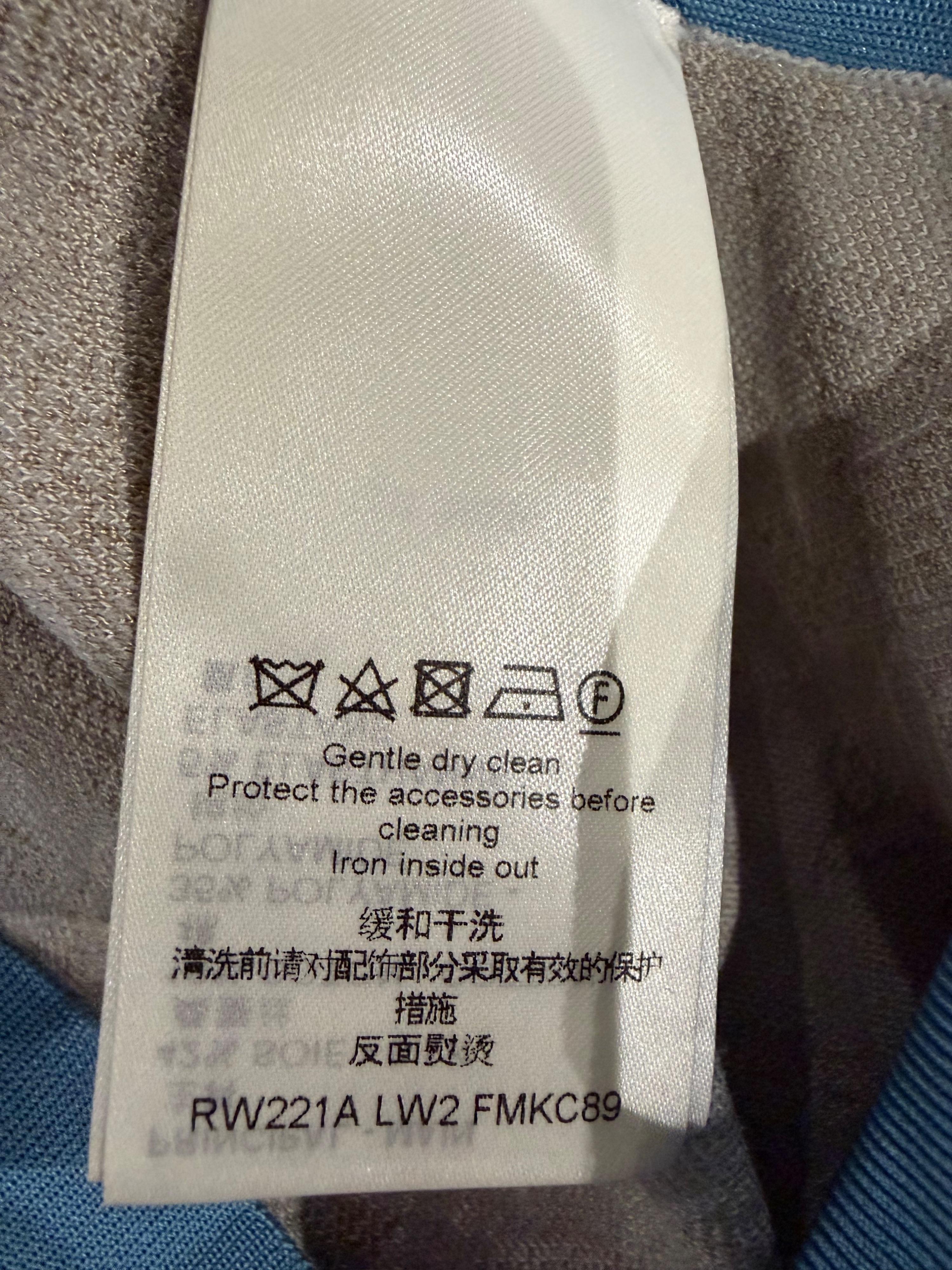 Louis Vuitton White and Blue Cardigan