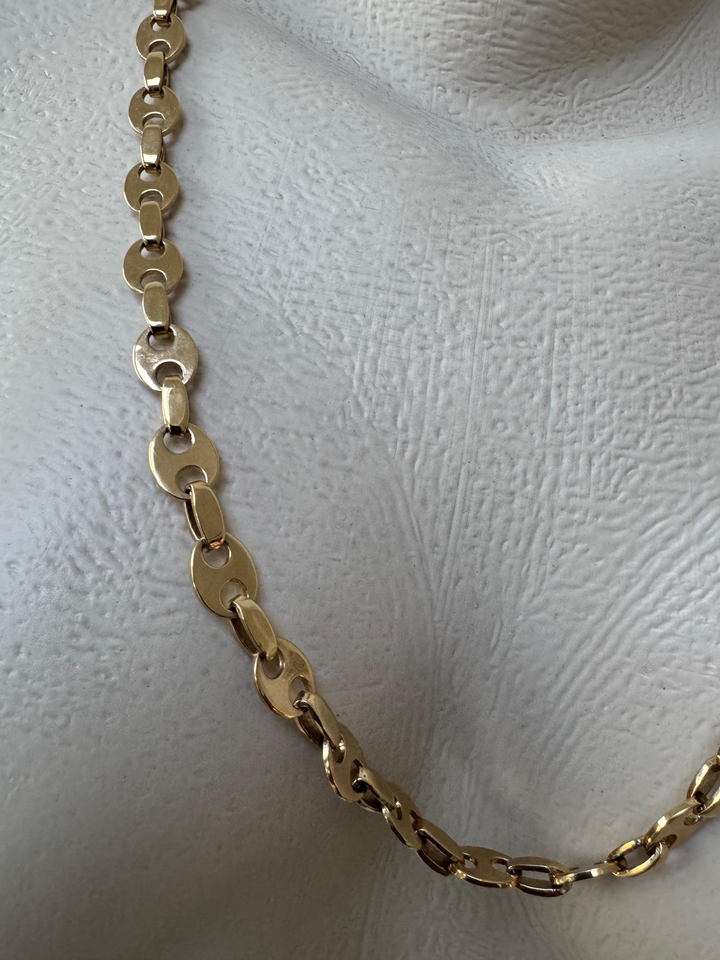 Paco Rabanne Gold Tone Nano Chain Necklace
