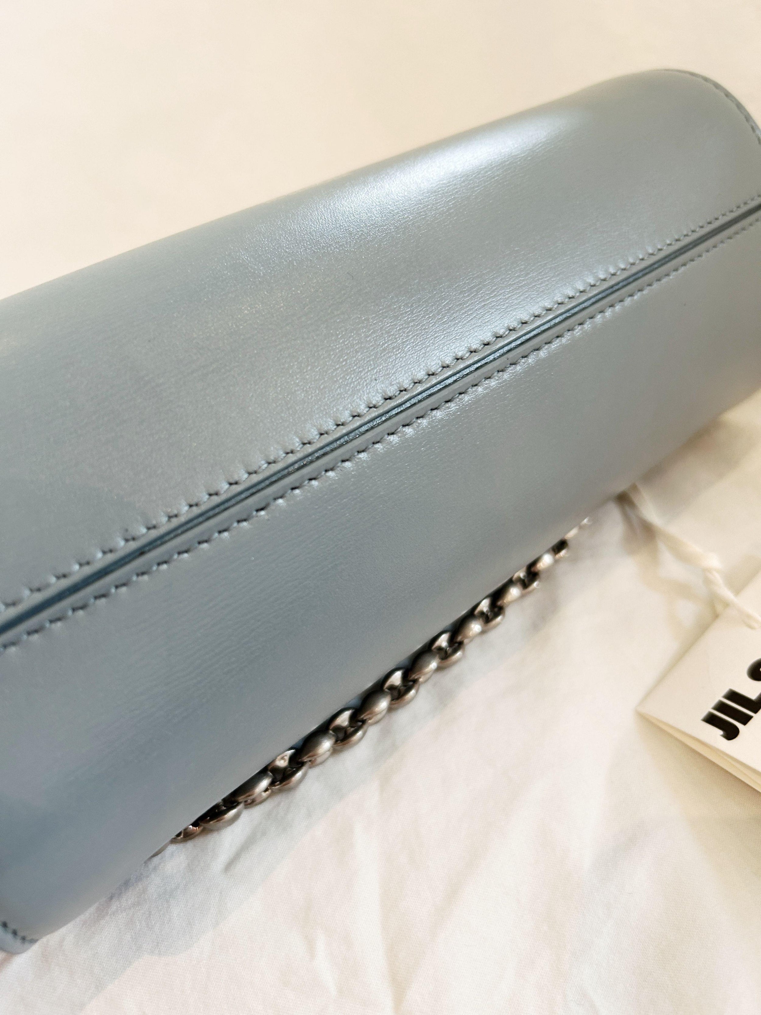 Jil Sander Blue Mini Cannolo Shoulder Bag