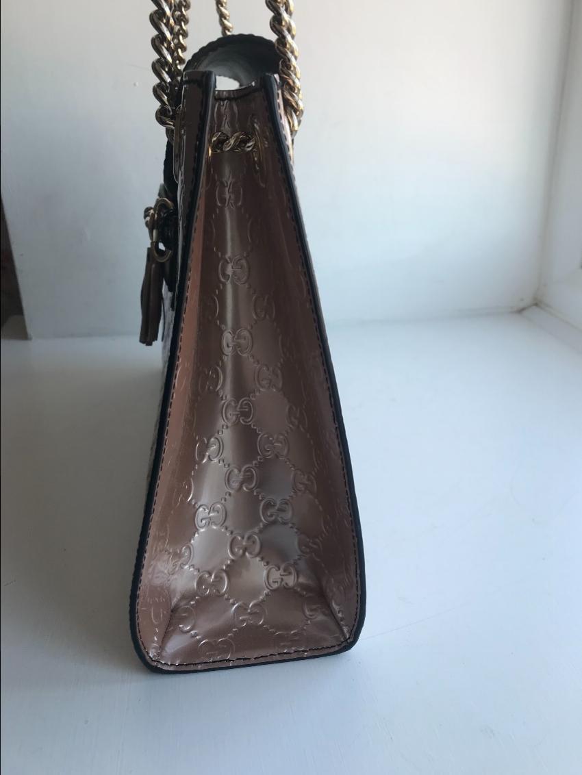 Gucci Guccissimo Emily Patent Leather Shoulder bag