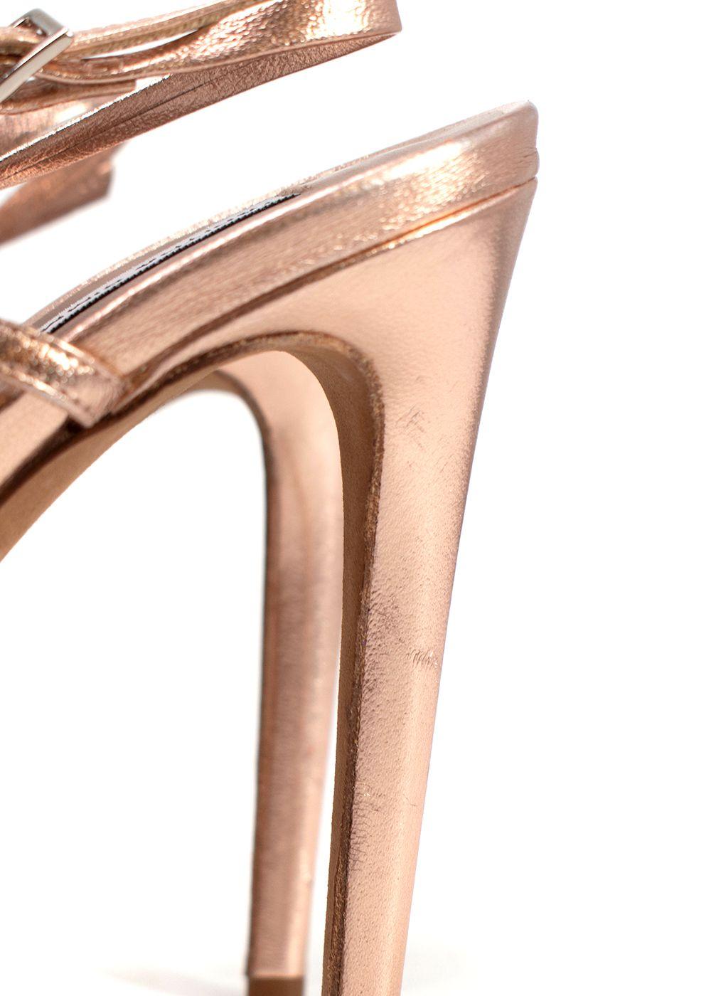 Tabitha Simons Rose Gold Jazz Slingback Heels