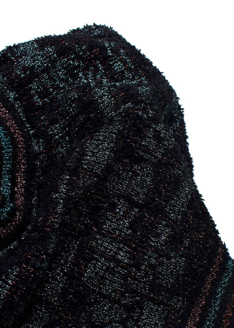 M Missoni Black Metallic Knitted Shorts