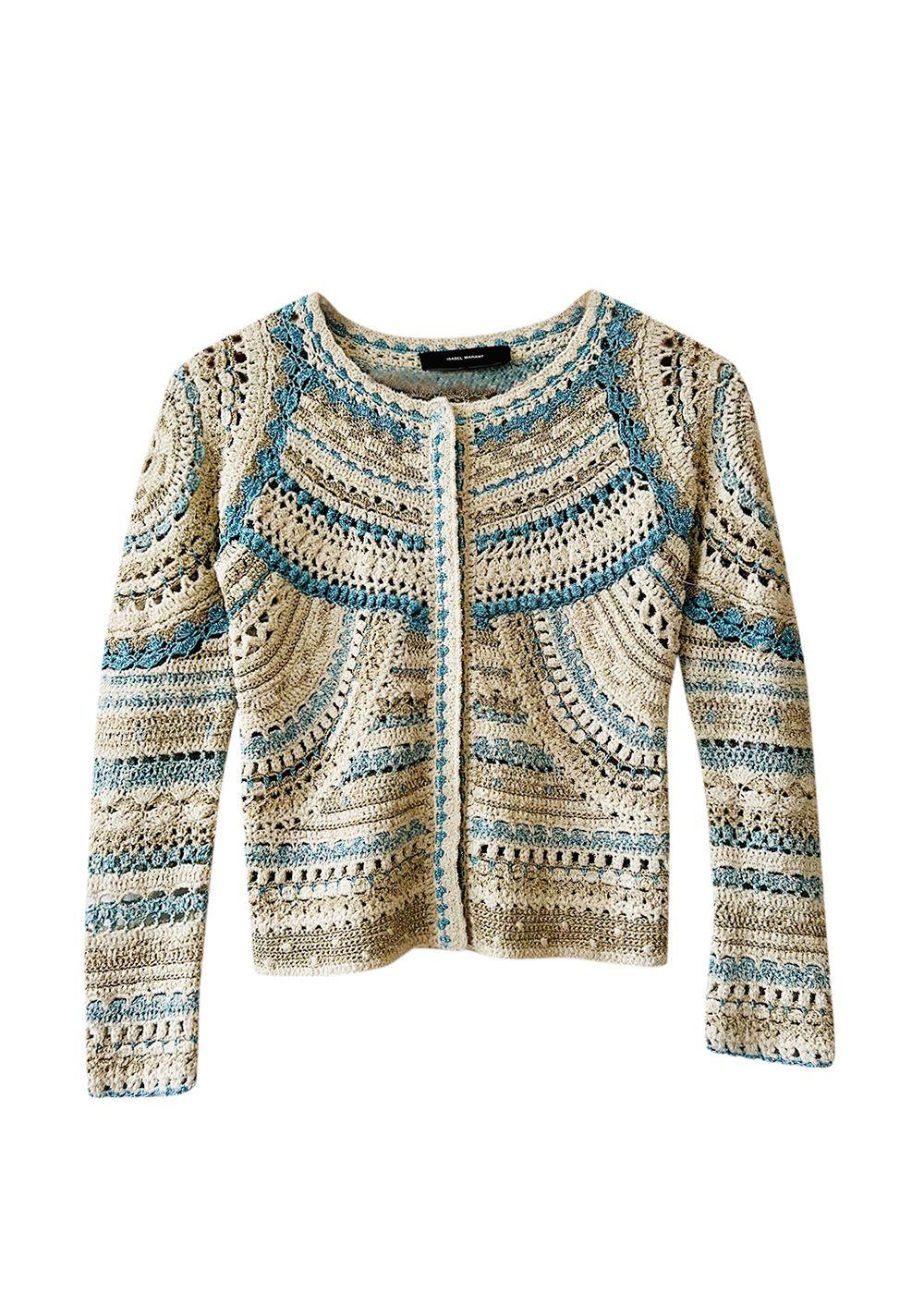 Isabel Marrant Multicoloured Crochet Cardigan