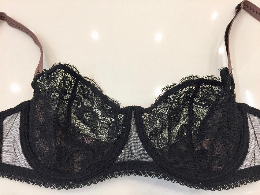 Aubade Art Deco Satin Bra & Tanga Set