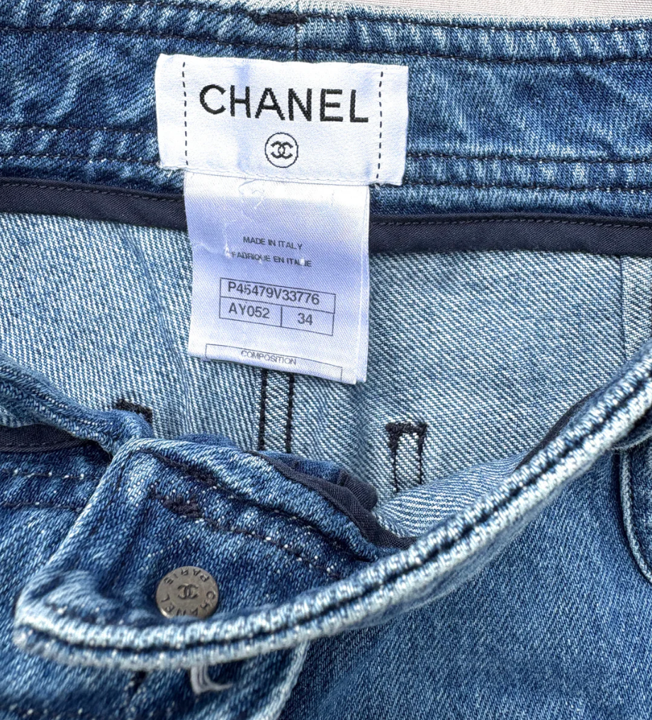Chanel Denim Mini Shorts