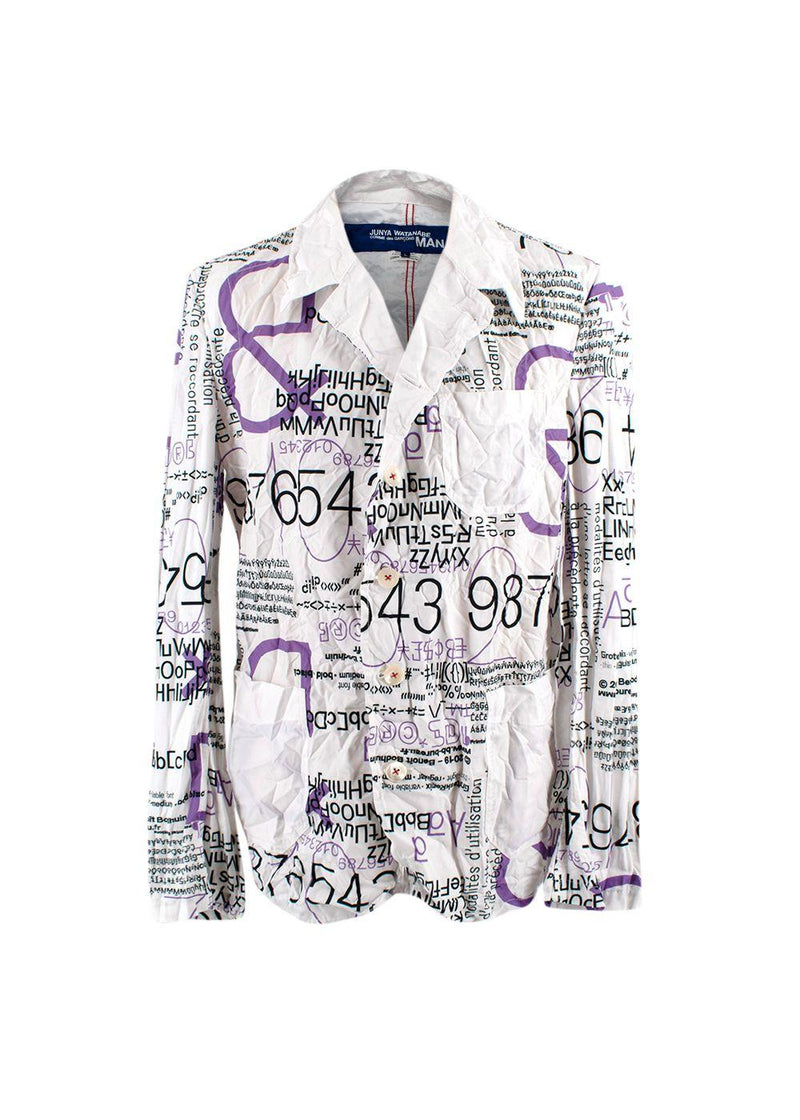 Homme Plus Printed Long Sleeve Shirt