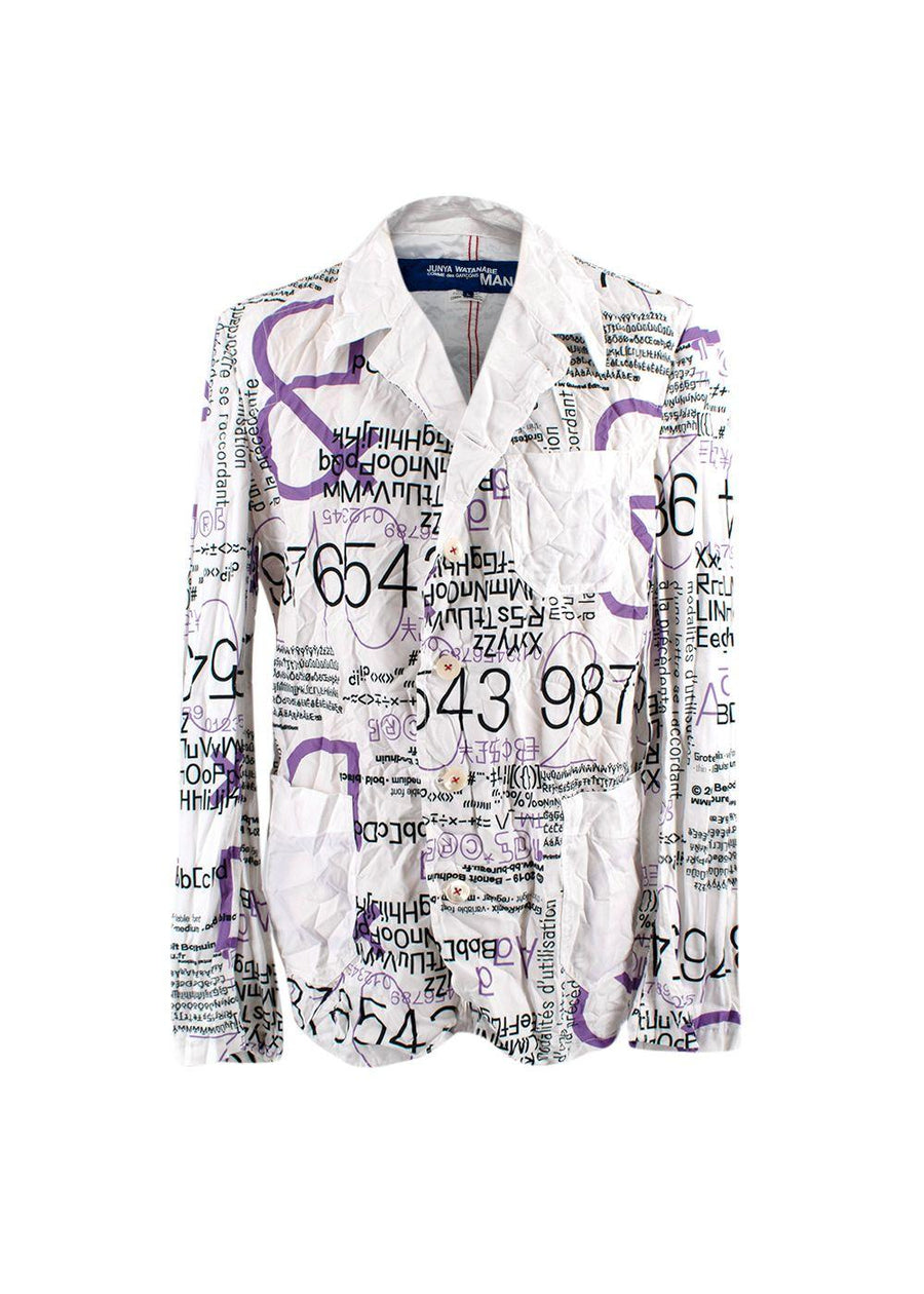 Homme Plus Printed Long Sleeve Shirt