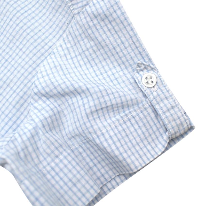 Bonpoint Blue and White Striped Top