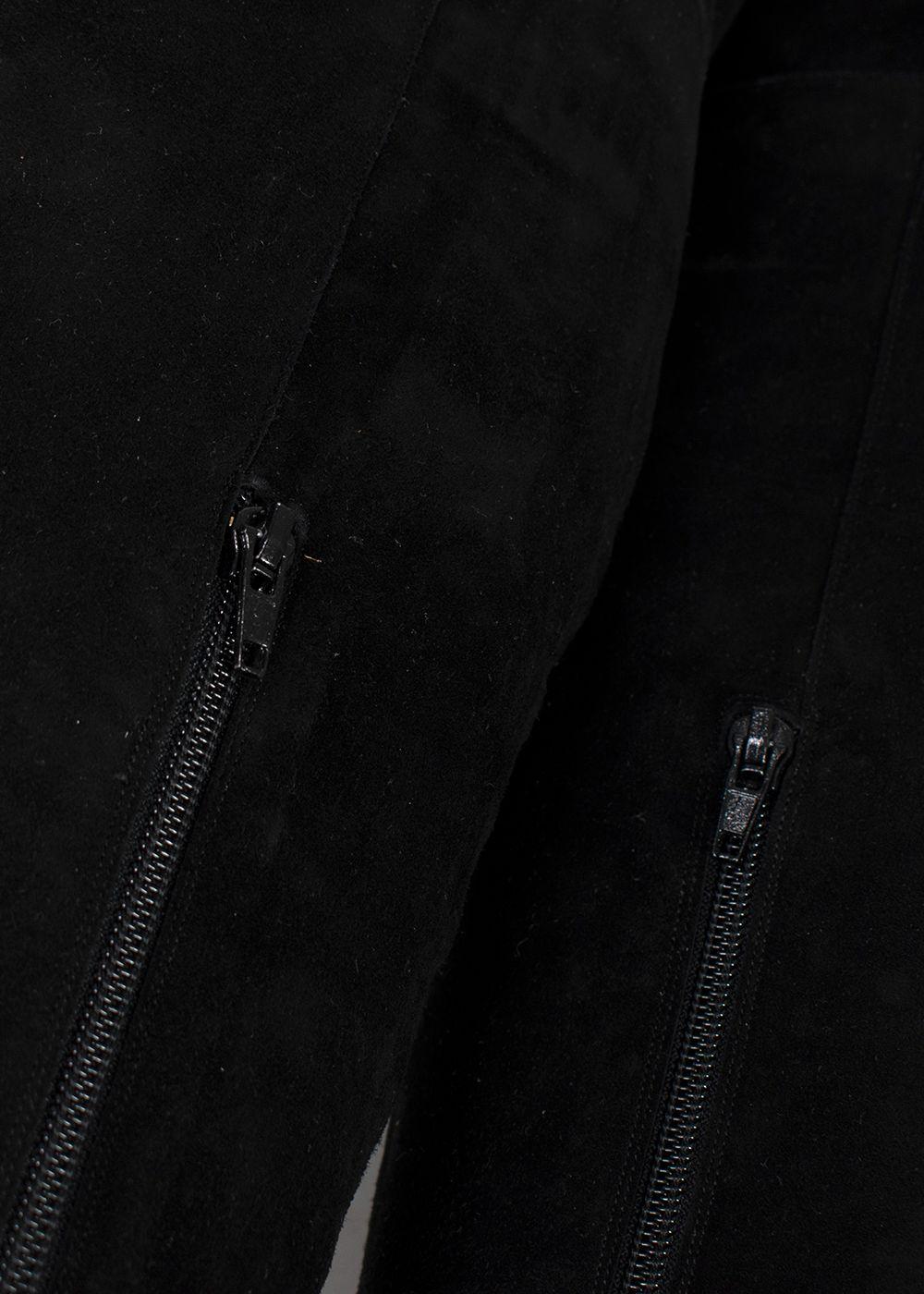 Charles Jourdan Black OTK Suede Boots