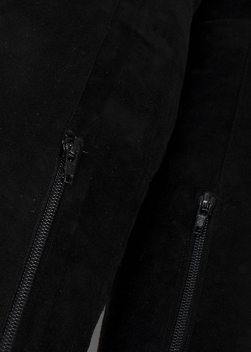 Charles Jourdan Black OTK Suede Boots