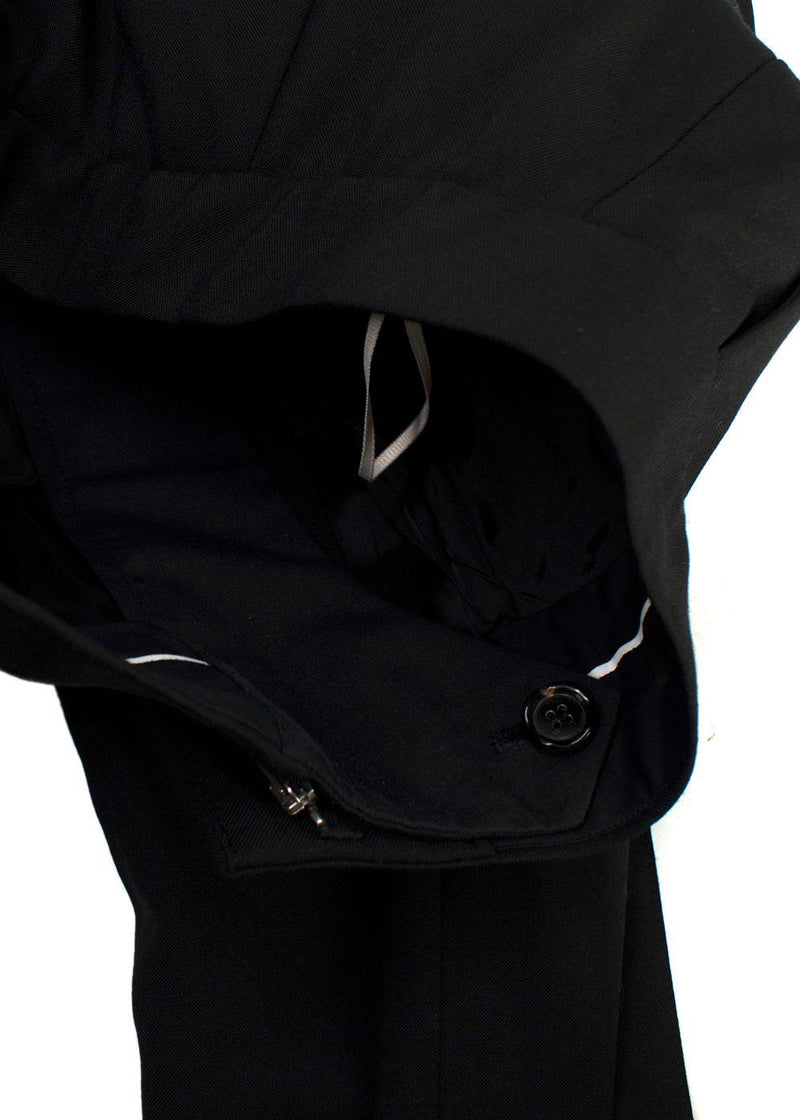 Marni Black Wool Suit Trousers