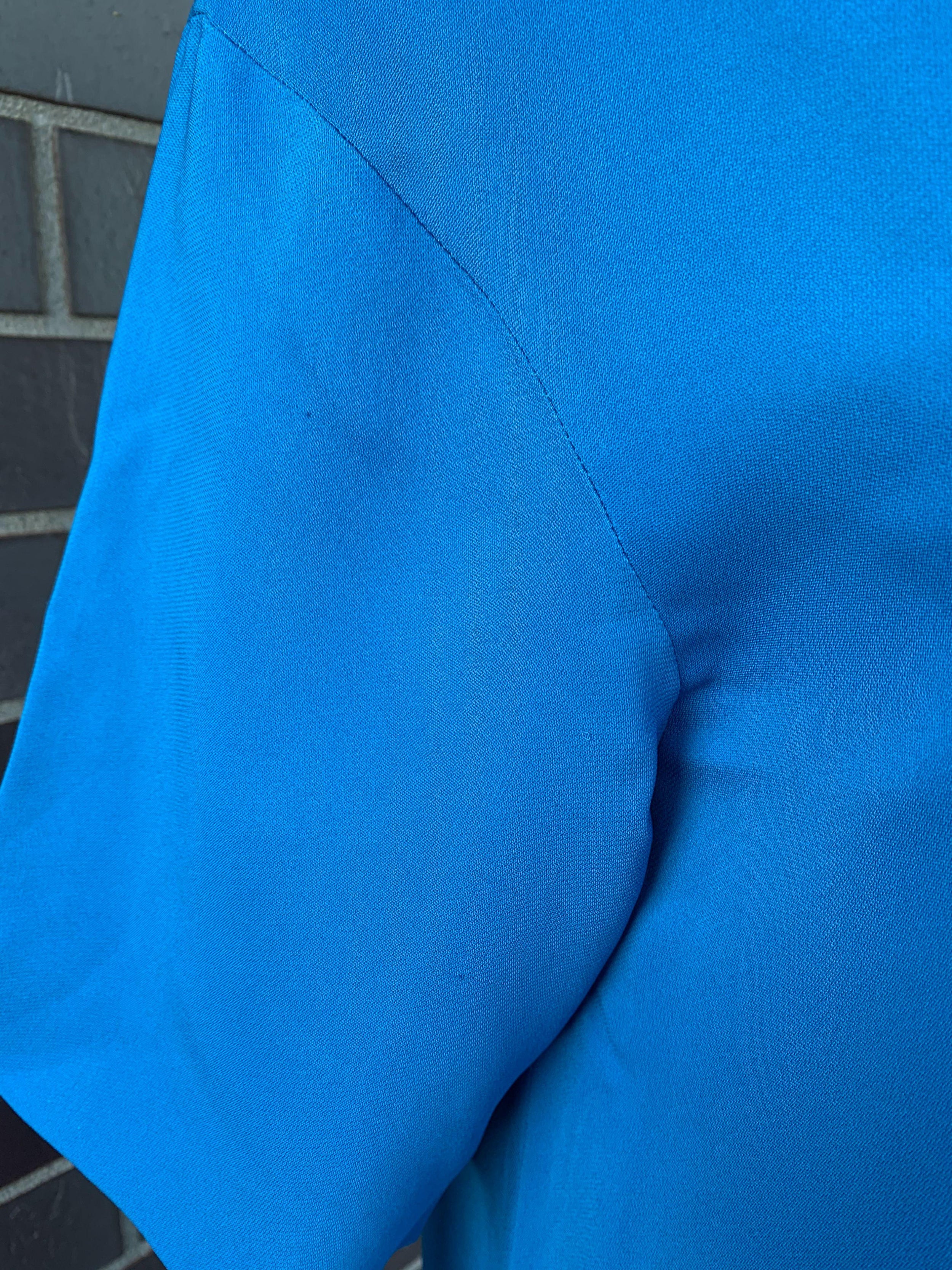 Blue Crepe Boom Boom Embellished Tunic Dress