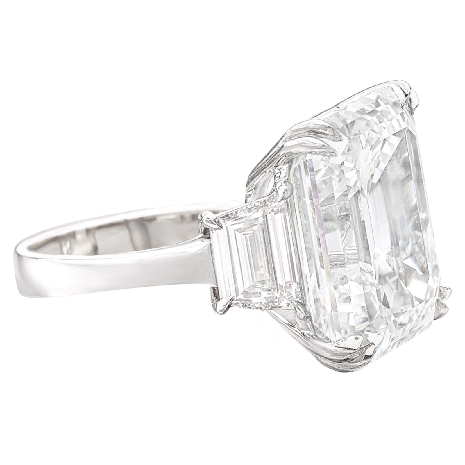 Verde 6ct IGI Certified Lab Grown Emerald Cut Diamond Ring