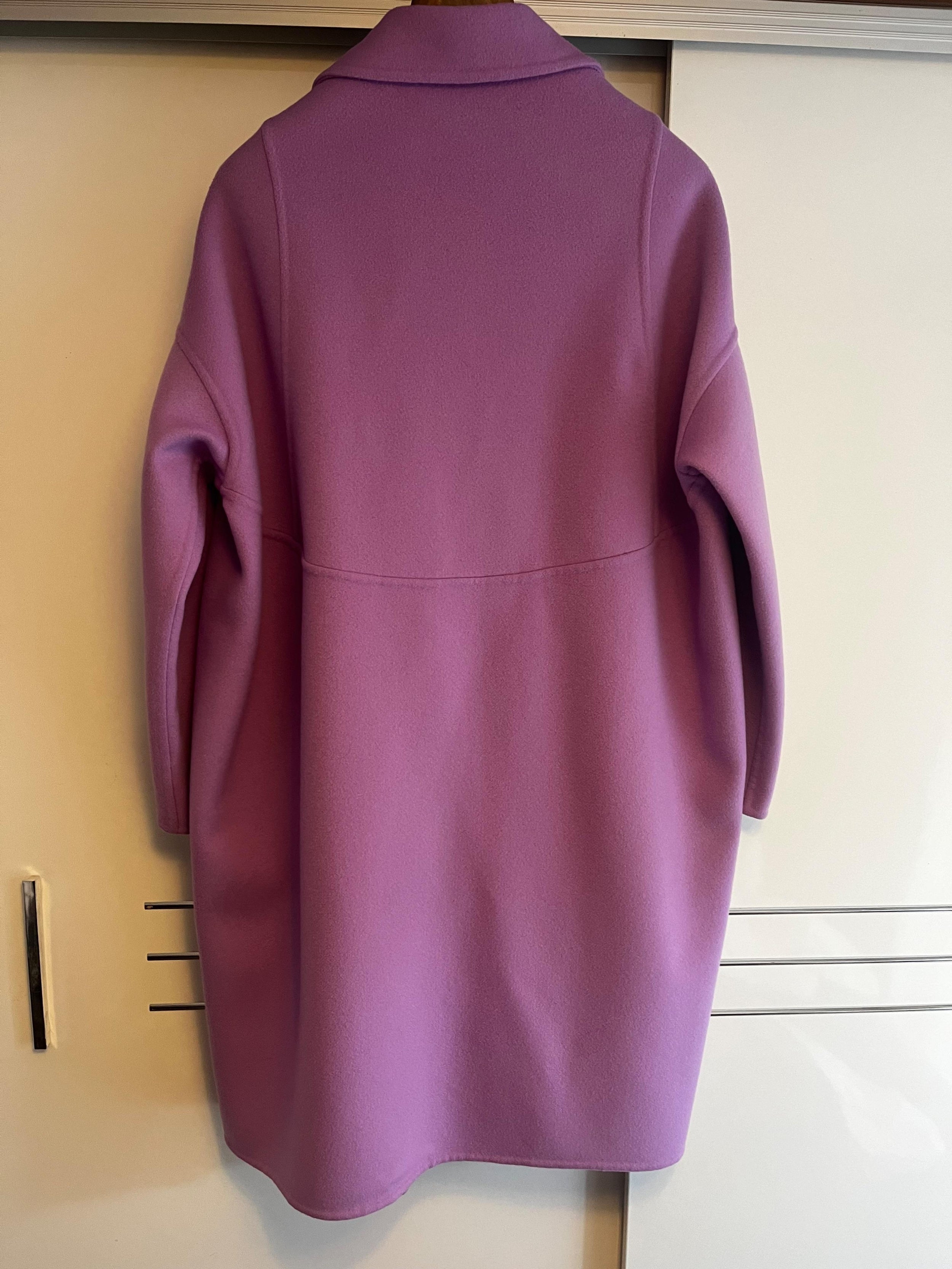 Stella McCartney Purple Wool Overcoat