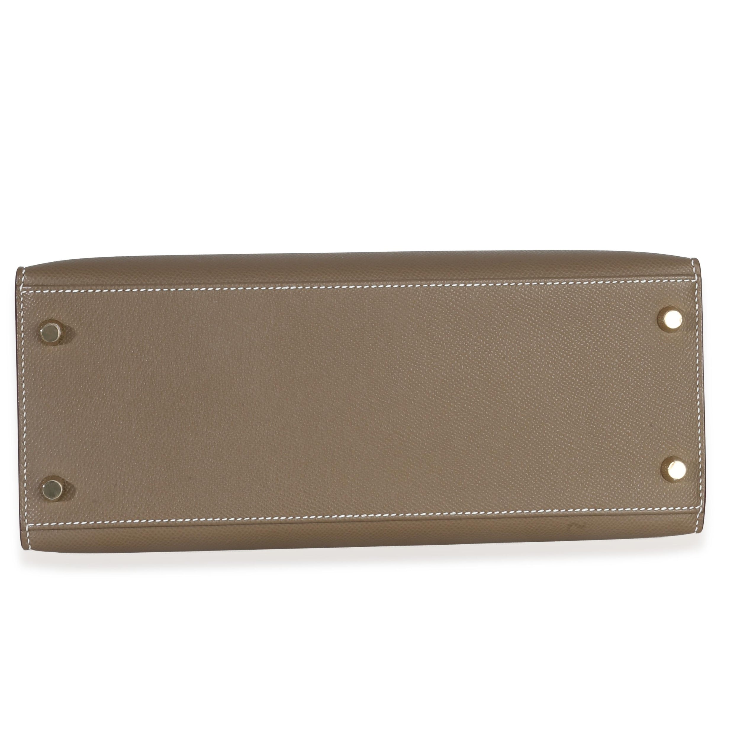 Hermès Epsom Sellier Kelly 28 GHW Etoupe