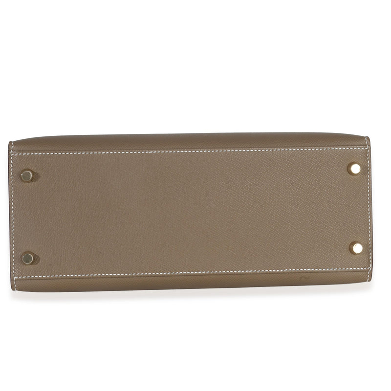 Hermès Epsom Sellier Kelly 28 GHW Etoupe
