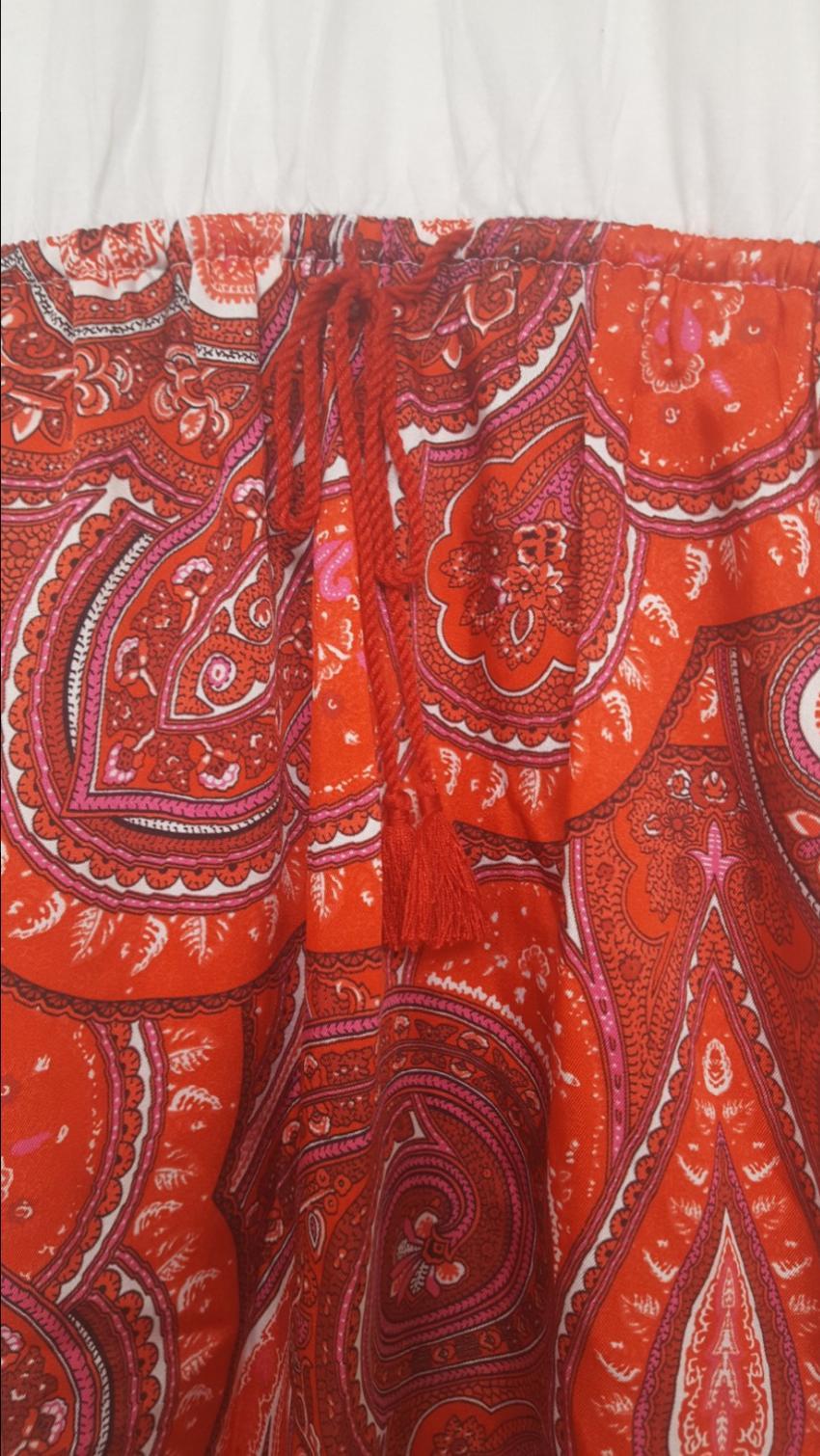 Lauren Ralph Lauren Marlana Mixed Media Paisley Print Shirtdress