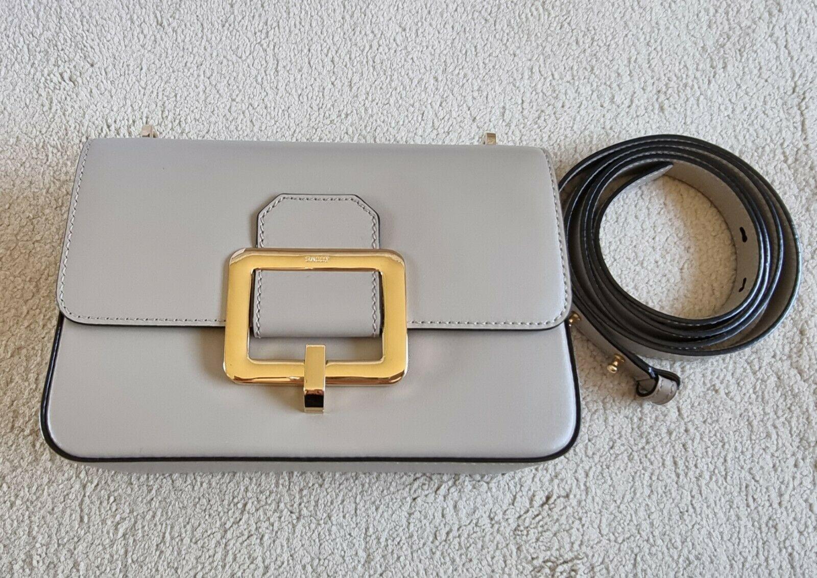 Grey leather Janelle bag