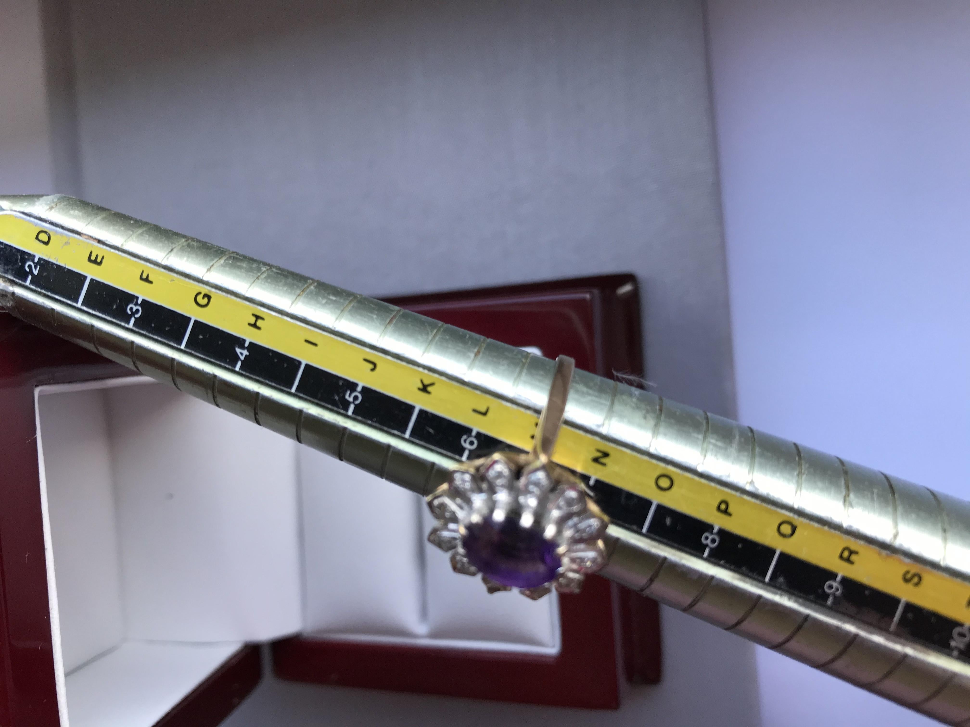 Bespoke Vintage Amethyst & Diamond Ring