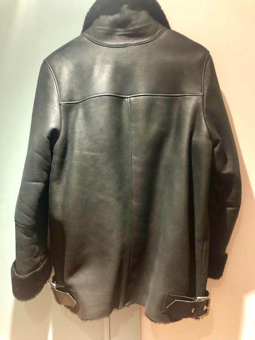 Bespoke shearling black jacket