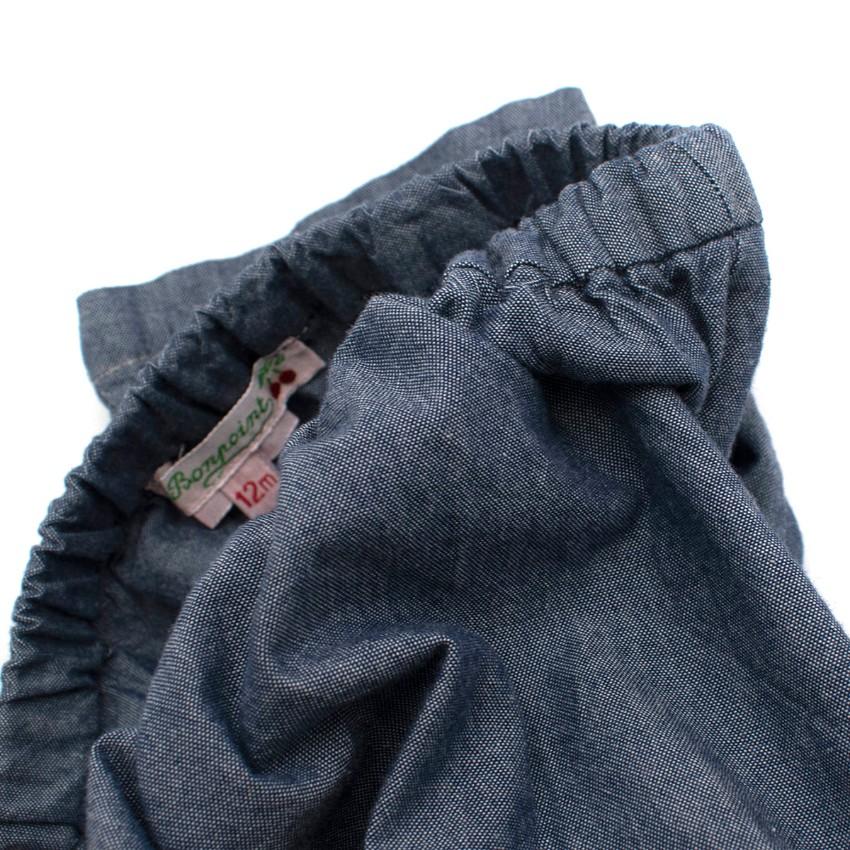 Bonpoint Blue Cotton Kids 12M Trousers